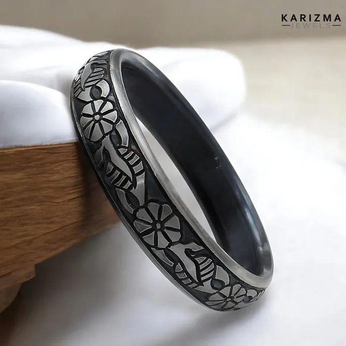 Karizma Jewels Bracelets Sarbloh handcrafted Pure iron Mens Bangle bracelet kada Karizma Jewels Bracelets Sarbloh handcrafted Pure iron Mens Bangle bracelet kada