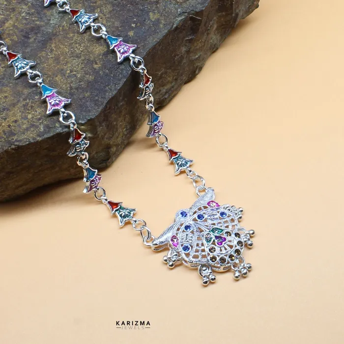 Karizma Jewels Necklaces Real Sterling Silver Excellent gifting Mangalsutra women necklace chain for wife Karizma Jewels Necklaces Real Sterling Silver Excellent gifting Mangalsutra women necklace chain for wife