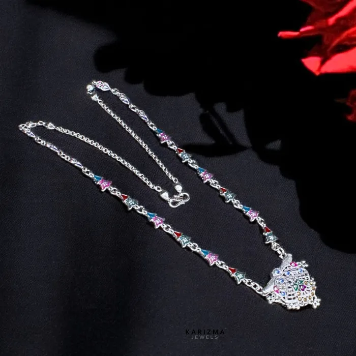 Karizma Jewels Necklaces Real Sterling Silver Excellent gifting Mangalsutra women necklace chain for wife