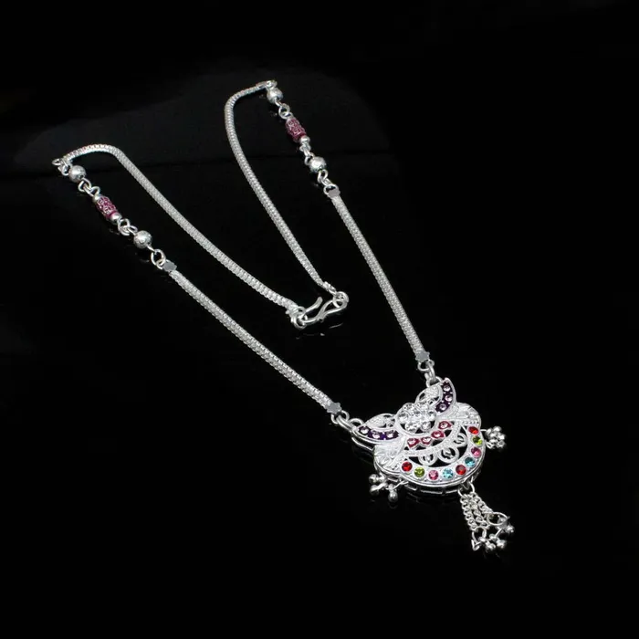 Karizma Jewels Necklaces Real Sterling Silver Mangalsutra women Chain wedding gift for wife