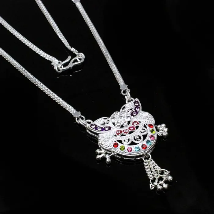 Karizma Jewels Necklaces Real Sterling Silver Mangalsutra women Chain wedding gift for wife