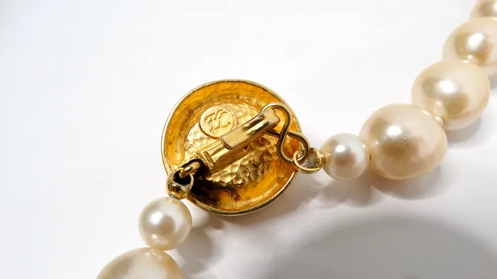 Karl Lagerfeld Vintage Costume Pearl Baroque Necklace Vintage by Misty Necklaces