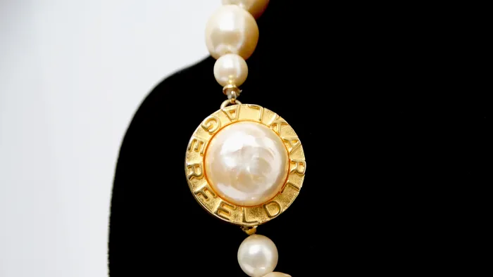 Karl Lagerfeld Vintage Costume Pearl Baroque Necklace Vintage by Misty Necklaces