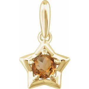 Necklaces 14K Yellow 3 mm Round November Youth Star Birthstone Pendant653418628PSTWBC WB Choice Jewelry Necklaces 14K Yellow 3 mm Round November Youth Star Birthstone Pendant653418628PSTWBC WB Choice Jewelry