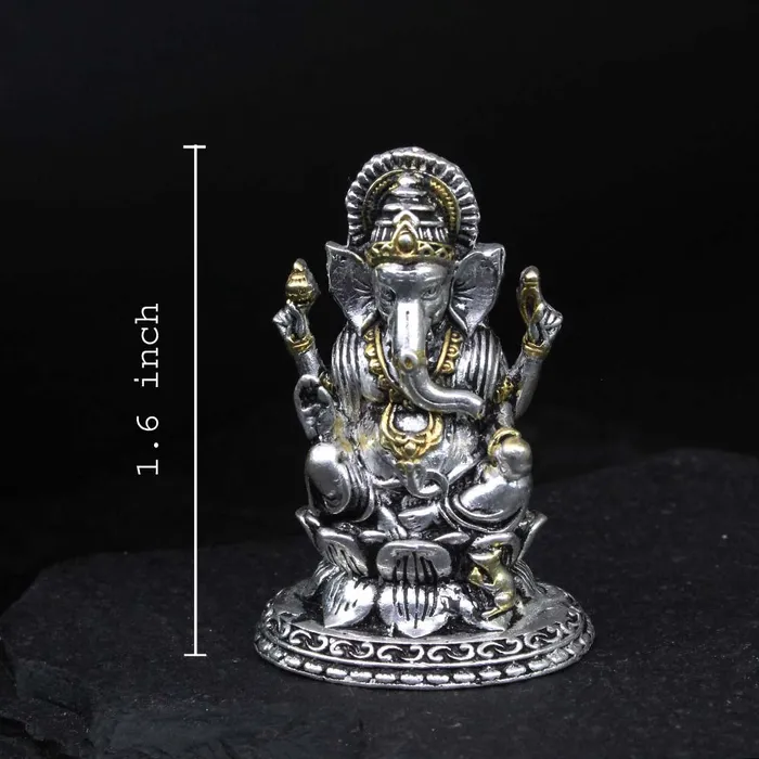 Necklaces 2D 925 Solid Sterling Silver Oxidized Ganesha Statue religious Diwali gift Karizma Jewels Necklaces 2D 925 Solid Sterling Silver Oxidized Ganesha Statue religious Diwali gift Karizma Jewels