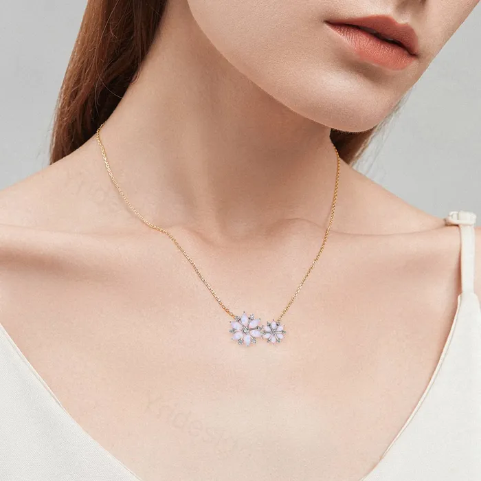 Necklaces PENFINE Vintage Snowflake Fire Opal Pendant Necklace Unique Retro Marquise White Opal Necklace Floral Pendant October Birthstone Christmas gift Necklaces PENFINE Vintage Snowflake Fire Opal Pendant Necklace Unique Retro Marquise White Opal Necklace Floral Pendant October Birthstone Christmas gift