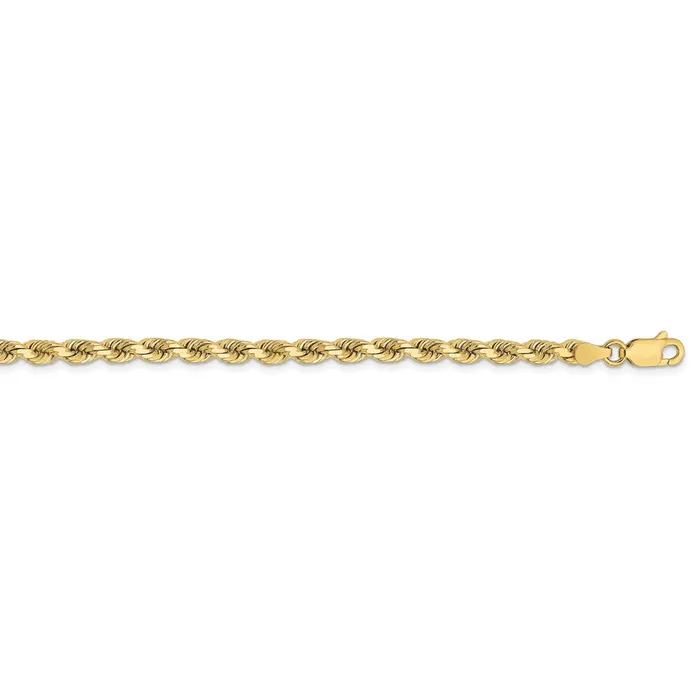 Necklaces WB Choice Jewelry 10k 375mm Diamondcut Rope ChainWBC10K02722 Necklaces WB Choice Jewelry 10k 375mm Diamondcut Rope ChainWBC10K02722
