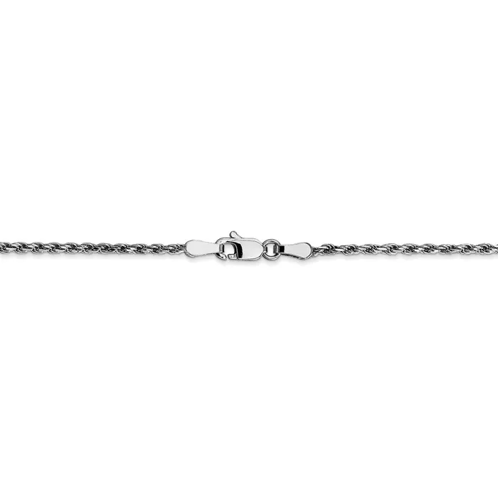 Necklaces WB Choice Jewelry 10k White Gold 16mm DC Machine Made Rope ChainWBC10W01418 Necklaces WB Choice Jewelry 10k White Gold 16mm DC Machine Made Rope ChainWBC10W01418