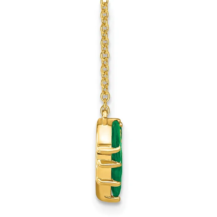 Necklaces WB Choice Jewelry 14k Marquise Emerald 18 inch NecklaceWBCPM7179EMY Necklaces WB Choice Jewelry 14k Marquise Emerald 18 inch NecklaceWBCPM7179EMY