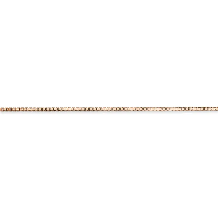 Necklaces WB Choice Jewelry 14k Rose Gold 110mm Box ChainWBCRSC3324 Necklaces WB Choice Jewelry 14k Rose Gold 110mm Box ChainWBCRSC3324
