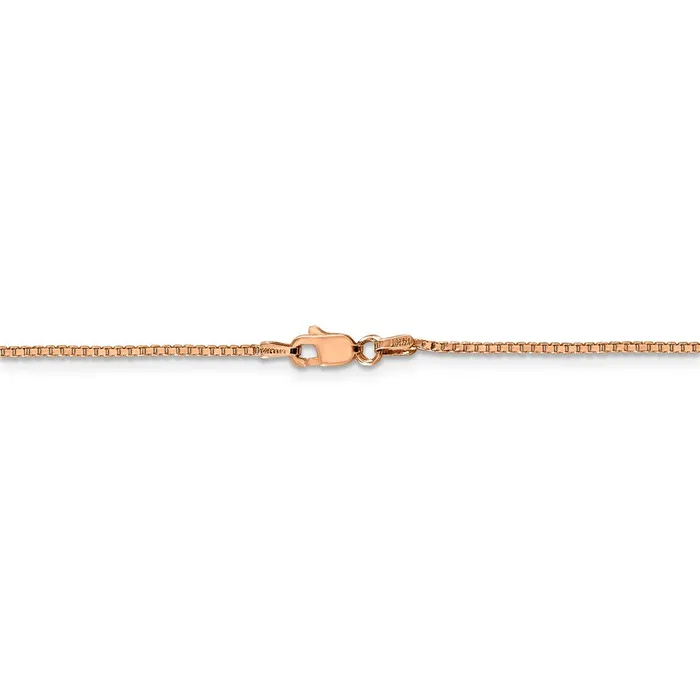Necklaces WB Choice Jewelry 14k Rose Gold 110mm Box ChainWBCRSC3324 Necklaces WB Choice Jewelry 14k Rose Gold 110mm Box ChainWBCRSC3324