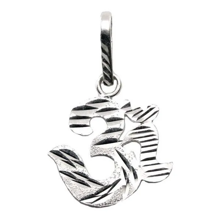 OM Shiva Pendant in Sterling Silver Karizma Jewels Necklaces