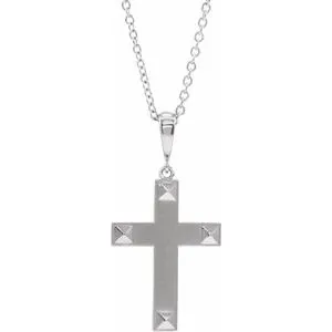 Platinum Cross 18 NecklaceR42380203PSTWBC WB Choice Jewelry Necklaces Platinum Cross 18 NecklaceR42380203PSTWBC WB Choice Jewelry Necklaces