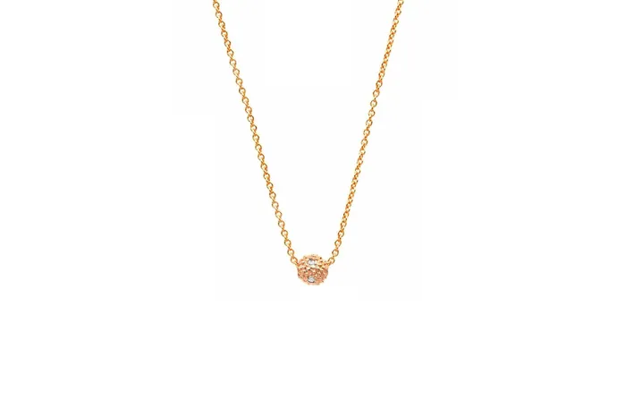 Shylee Rose Jewelry Necklaces Diamond Ball on Chain Necklace