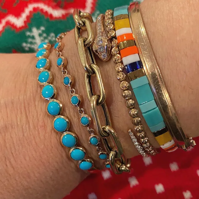 Shylee Rose Jewelry Turquoise Bezel Bracelet Bracelets