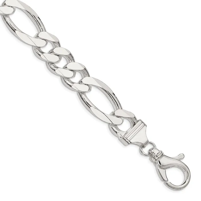 Sterling Silver 15mm Figaro ChainWBCQFG40010 WB Choice Jewelry Necklaces Sterling Silver 15mm Figaro ChainWBCQFG40010 WB Choice Jewelry Necklaces