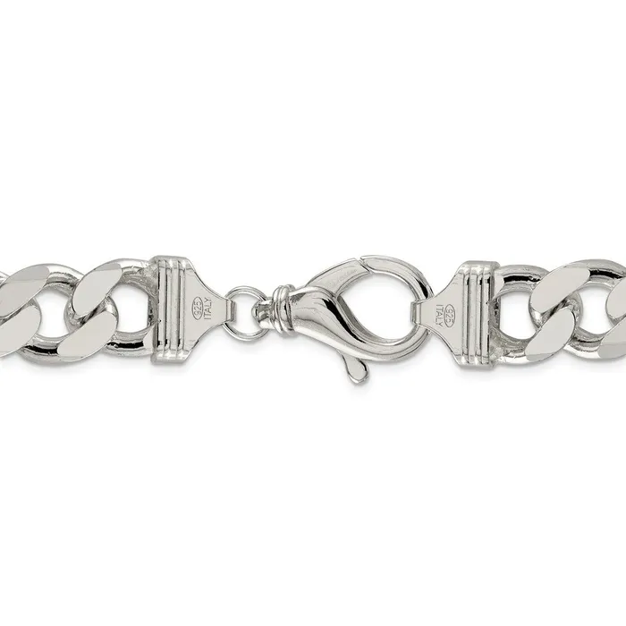 Sterling Silver 15mm Figaro ChainWBCQFG40010 WB Choice Jewelry Necklaces Sterling Silver 15mm Figaro ChainWBCQFG40010 WB Choice Jewelry Necklaces