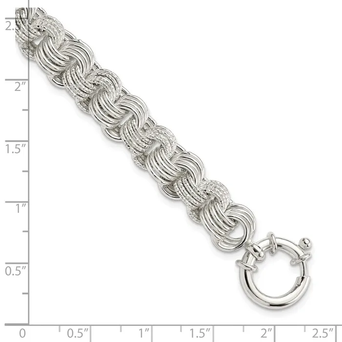 Sterling Silver Polished Fancy Link BraceletWBCQG585975 WB Choice Jewelry Bracelets Sterling Silver Polished Fancy Link BraceletWBCQG585975 WB Choice Jewelry Bracelets