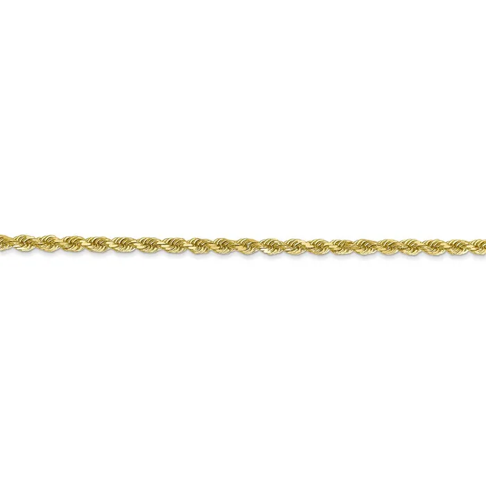 WB Choice Jewelry 10k 225mm Diamondcut Rope Chain AnkletWBC10K0189 Necklaces WB Choice Jewelry 10k 225mm Diamondcut Rope Chain AnkletWBC10K0189 Necklaces