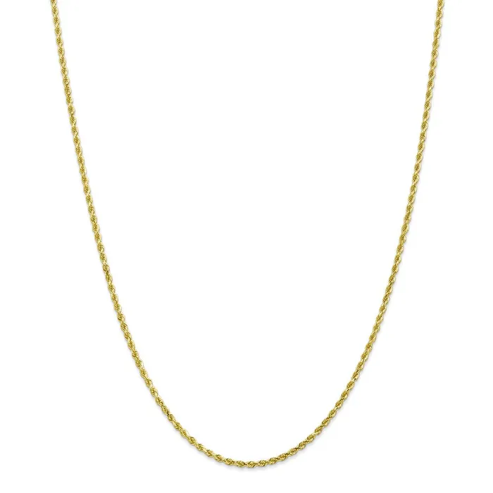 WB Choice Jewelry 10k 2mm Diamondcut Rope ChainWBC10K01620 Necklaces