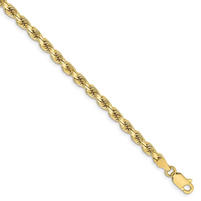 WB Choice Jewelry 10k 375mm Diamondcut Rope ChainWBC10K0279 Necklaces
