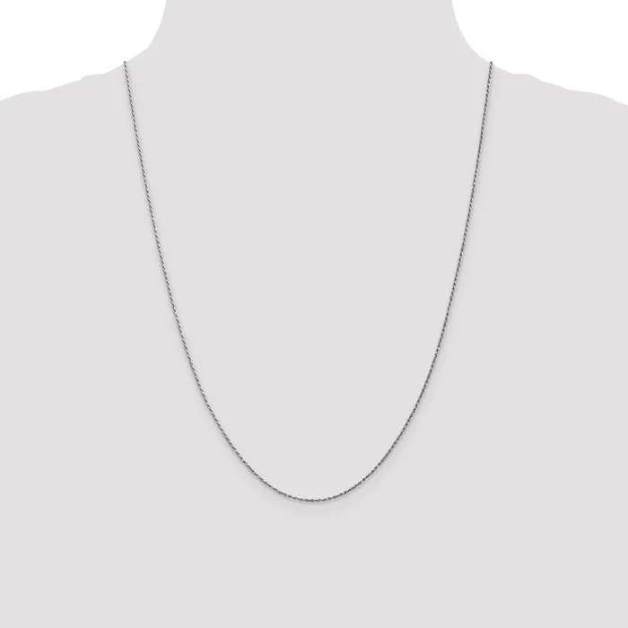 WB Choice Jewelry 10k White Gold 115mm DC Machine Made Rope ChainWBC10W01024 Necklaces WB Choice Jewelry 10k White Gold 115mm DC Machine Made Rope ChainWBC10W01024 Necklaces