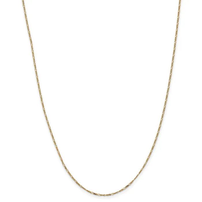 WB Choice Jewelry 14k 125mm Flat Figaro Pendant ChainWBCPEN713 Necklaces WB Choice Jewelry 14k 125mm Flat Figaro Pendant ChainWBCPEN713 Necklaces