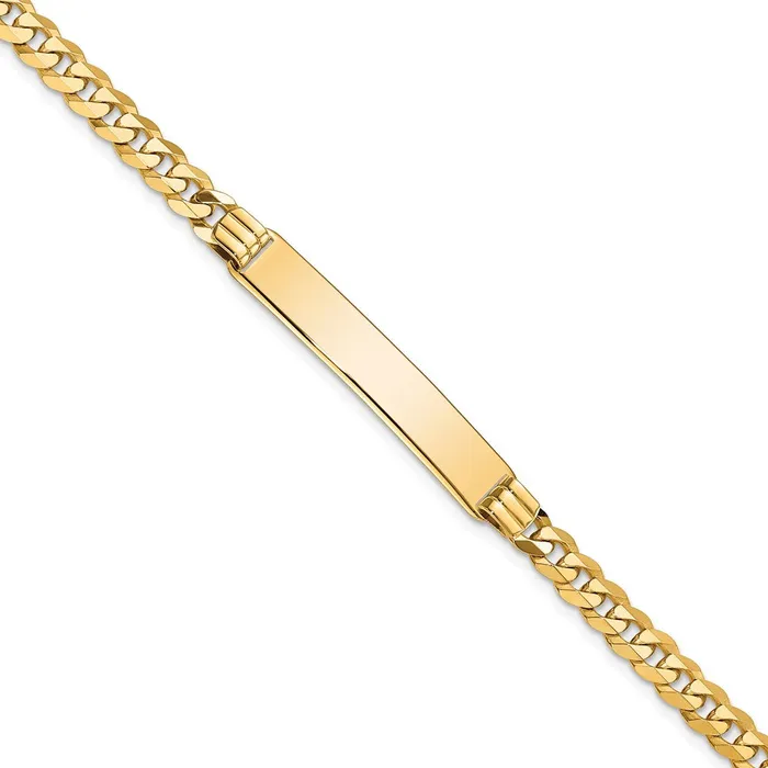 WB Choice Jewelry 14K Curb Link ID BraceletWBCLID637 Bracelets