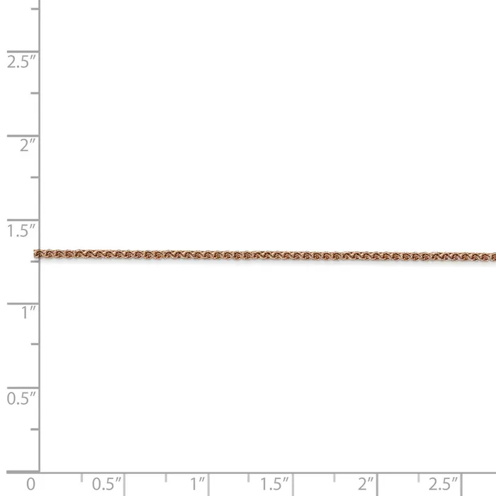 WB Choice Jewelry 14k Rose Gold 12mm DC Spiga ChainWBCRSC524 Necklaces WB Choice Jewelry 14k Rose Gold 12mm DC Spiga ChainWBCRSC524 Necklaces