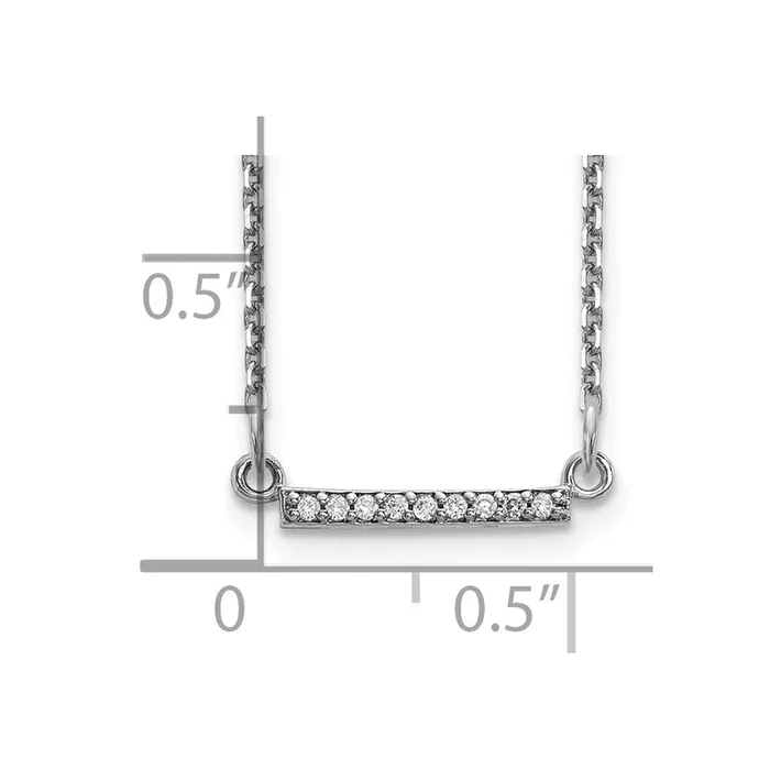 WB Choice Jewelry 14k White Gold Diamond Tiny Bar NecklaceWBCXP5030WAA Necklaces WB Choice Jewelry 14k White Gold Diamond Tiny Bar NecklaceWBCXP5030WAA Necklaces
