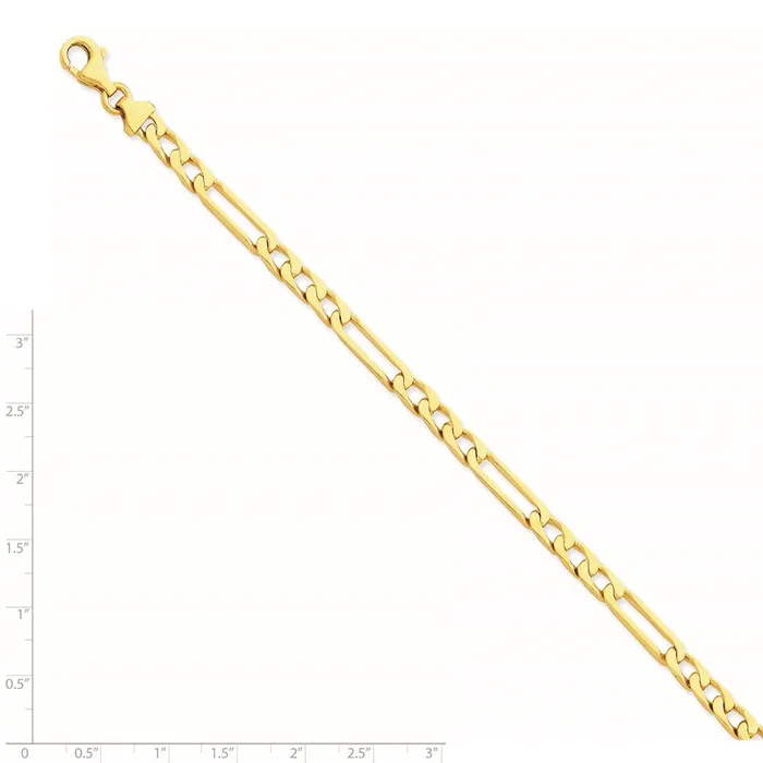 WB Choice Jewelry Bracelets 14K 5mm Handpolished Figaro Link BraceletWBCLK6678 WB Choice Jewelry Bracelets 14K 5mm Handpolished Figaro Link BraceletWBCLK6678