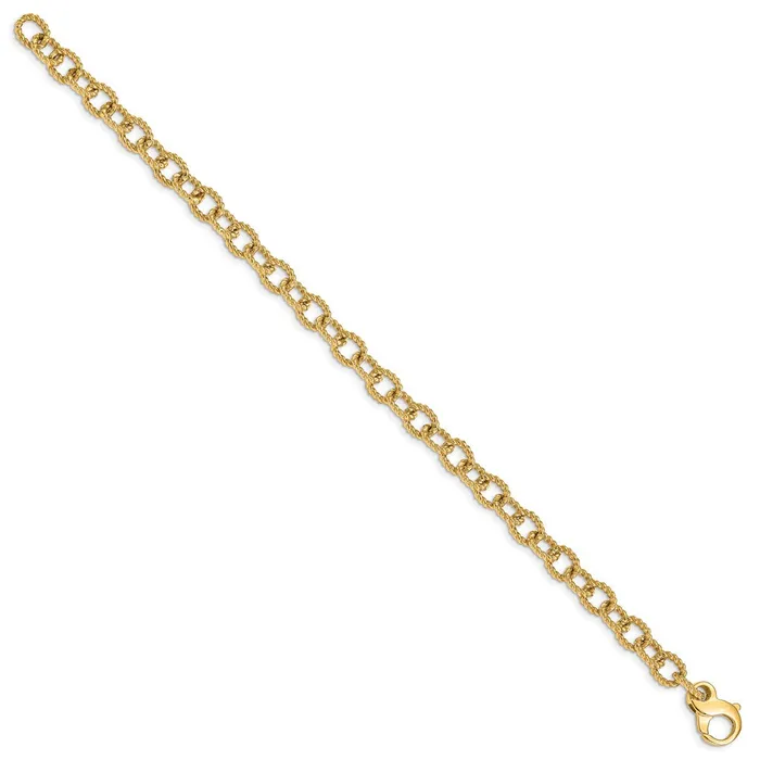 WB Choice Jewelry Bracelets 14K 65mm Polished Handpolished Fancy Link BraceletWBCLK70685 WB Choice Jewelry Bracelets 14K 65mm Polished Handpolished Fancy Link BraceletWBCLK70685