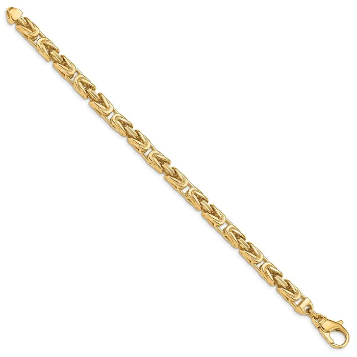 WB Choice Jewelry Bracelets 14k 75mm Handpolished Byzantine Link BraceletWBCLK7489 WB Choice Jewelry Bracelets 14k 75mm Handpolished Byzantine Link BraceletWBCLK7489