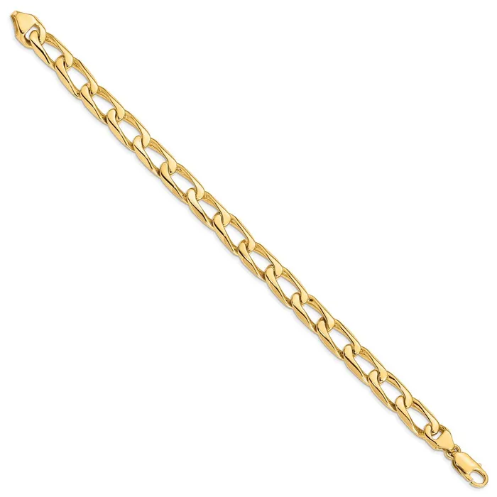 WB Choice Jewelry Bracelets 14k 87mm Handpolished Fancy Link BraceletWBCLK1168 WB Choice Jewelry Bracelets 14k 87mm Handpolished Fancy Link BraceletWBCLK1168