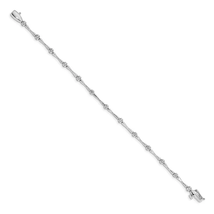 WB Choice Jewelry Bracelets 14k White Gold Diamond BraceletWBCBM4595050WA WB Choice Jewelry Bracelets 14k White Gold Diamond BraceletWBCBM4595050WA