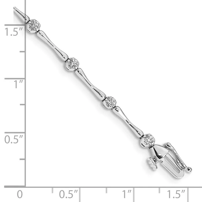 WB Choice Jewelry Bracelets 14k White Gold Diamond BraceletWBCBM4595050WA WB Choice Jewelry Bracelets 14k White Gold Diamond BraceletWBCBM4595050WA