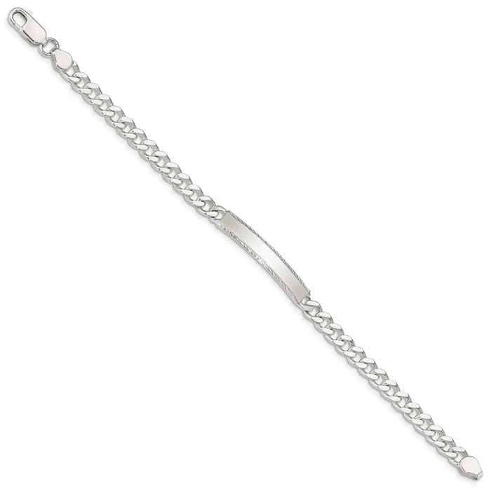 WB Choice Jewelry Bracelets Sterling Silver Diamondcut Engraveable Curb Link IN BraceletWBCQID1038 WB Choice Jewelry Bracelets Sterling Silver Diamondcut Engraveable Curb Link IN BraceletWBCQID1038