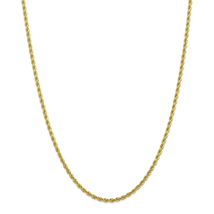 WB Choice Jewelry Necklaces 10k 275mm Diamondcut Rope ChainWBC10K02118