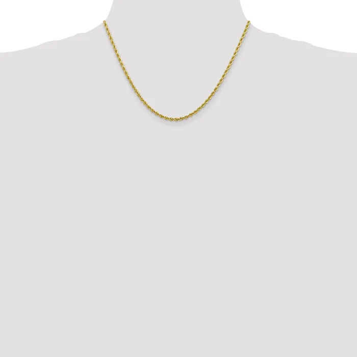 WB Choice Jewelry Necklaces 10k 275mm Diamondcut Rope ChainWBC10K02118 WB Choice Jewelry Necklaces 10k 275mm Diamondcut Rope ChainWBC10K02118