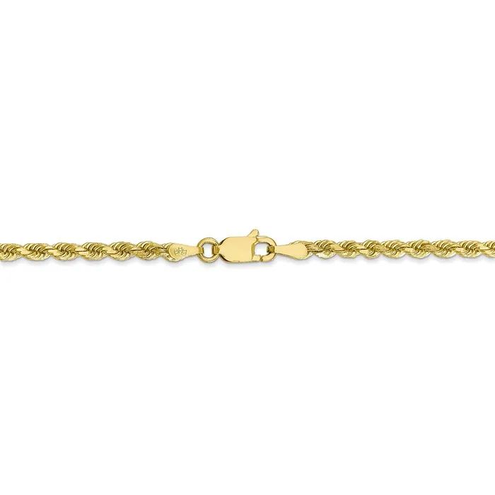 WB Choice Jewelry Necklaces 10k 275mm Diamondcut Rope ChainWBC10K02118 WB Choice Jewelry Necklaces 10k 275mm Diamondcut Rope ChainWBC10K02118