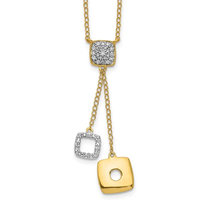 WB Choice Jewelry Necklaces 14k Diamond Circles 18 inch Dangle NecklaceWBCPM4705010YA WB Choice Jewelry Necklaces 14k Diamond Circles 18 inch Dangle NecklaceWBCPM4705010YA