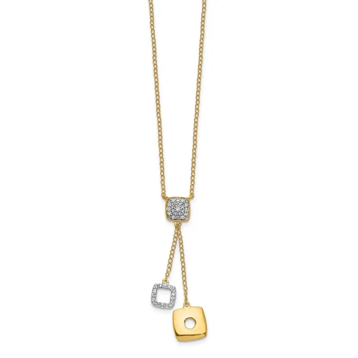 WB Choice Jewelry Necklaces 14k Diamond Circles 18 inch Dangle NecklaceWBCPM4705010YA WB Choice Jewelry Necklaces 14k Diamond Circles 18 inch Dangle NecklaceWBCPM4705010YA