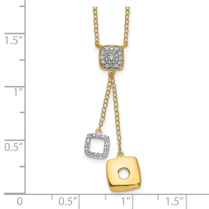 WB Choice Jewelry Necklaces 14k Diamond Circles 18 inch Dangle NecklaceWBCPM4705010YA WB Choice Jewelry Necklaces 14k Diamond Circles 18 inch Dangle NecklaceWBCPM4705010YA