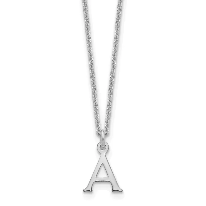 WB Choice Jewelry Necklaces 14KW Cutout Letter A Initial NecklaceWBCXNA727WA WB Choice Jewelry Necklaces 14KW Cutout Letter A Initial NecklaceWBCXNA727WA