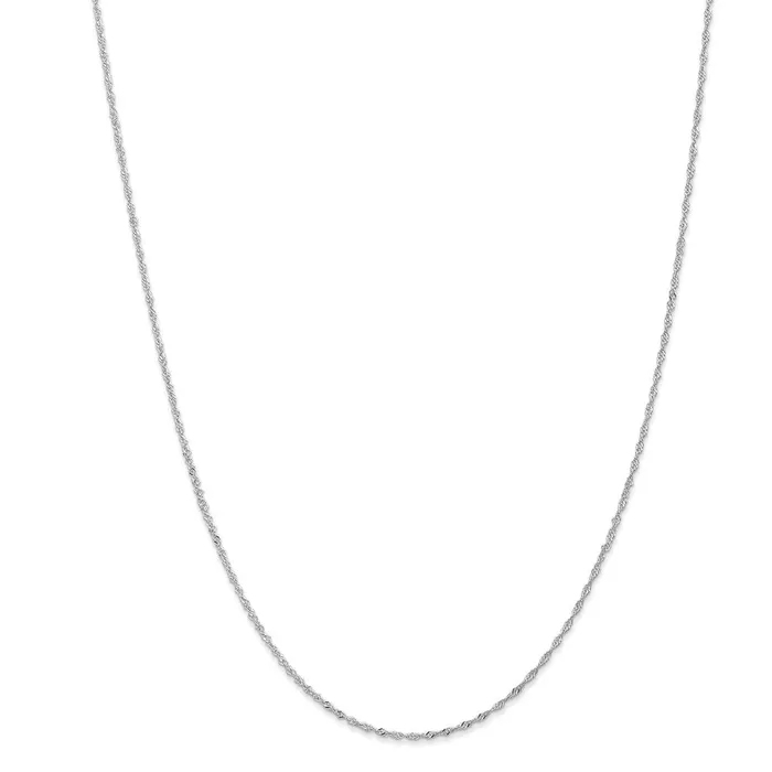 WB Choice Jewelry Necklaces 18K Leslies WG 11mm Singapore ChainWBC18LP1220 WB Choice Jewelry Necklaces 18K Leslies WG 11mm Singapore ChainWBC18LP1220