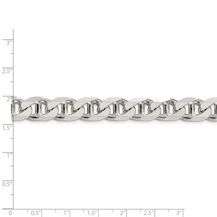 WB Choice Jewelry Necklaces Sterling Silver 105mm Flat Cuban Anchor ChainWBCQFAN30026 WB Choice Jewelry Necklaces Sterling Silver 105mm Flat Cuban Anchor ChainWBCQFAN30026