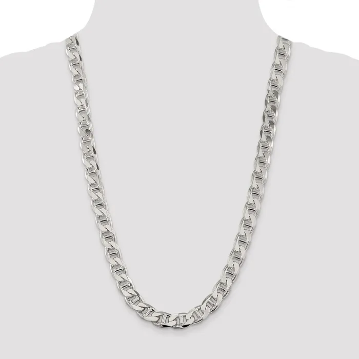 WB Choice Jewelry Necklaces Sterling Silver 105mm Flat Cuban Anchor ChainWBCQFAN30026 WB Choice Jewelry Necklaces Sterling Silver 105mm Flat Cuban Anchor ChainWBCQFAN30026