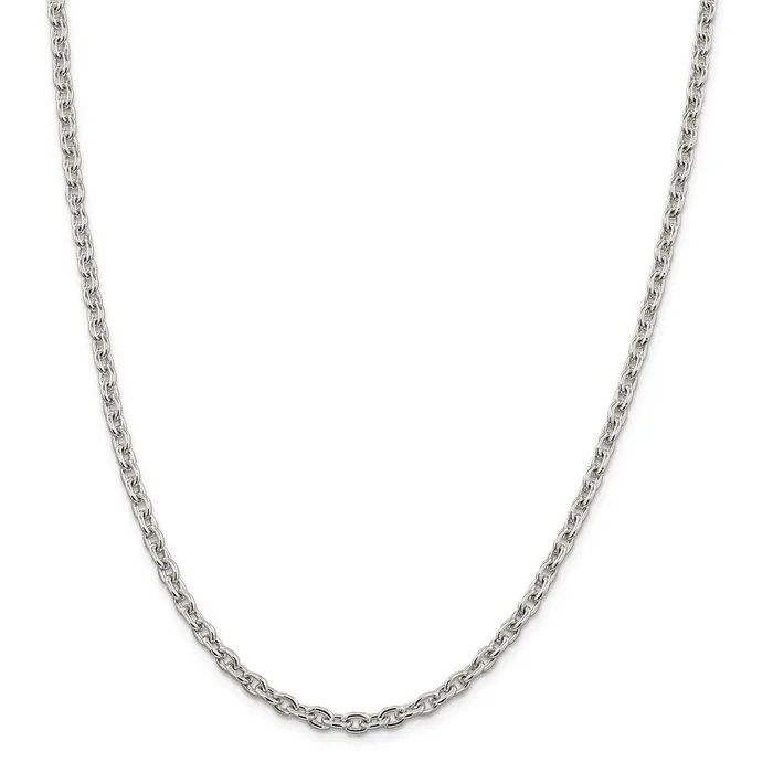 WB Choice Jewelry Necklaces Sterling Silver 45mm Cable ChainWBCQCL12030