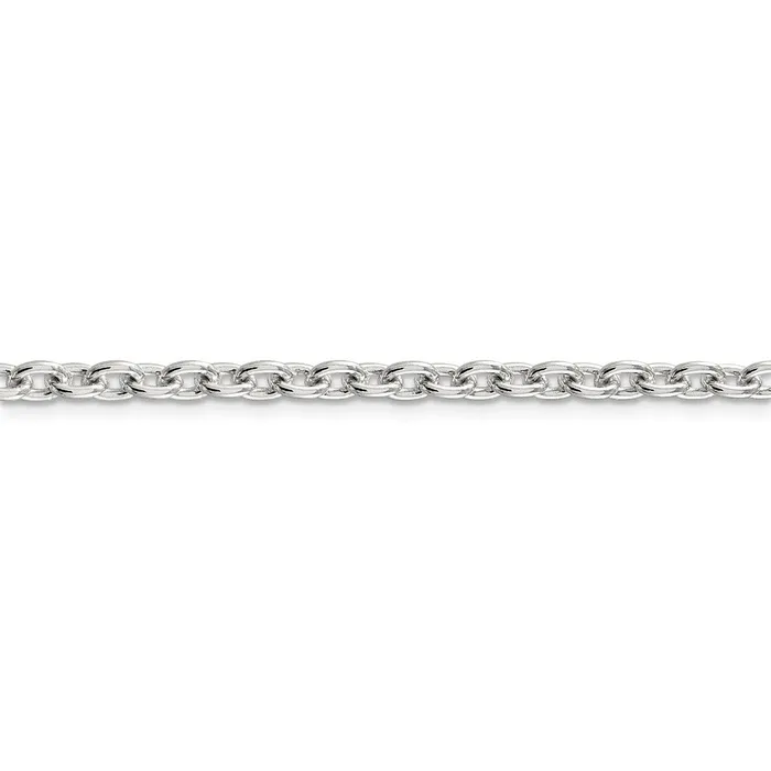WB Choice Jewelry Necklaces Sterling Silver 45mm Cable ChainWBCQCL12030 WB Choice Jewelry Necklaces Sterling Silver 45mm Cable ChainWBCQCL12030