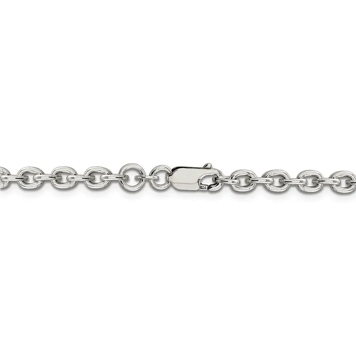 WB Choice Jewelry Necklaces Sterling Silver 45mm Cable ChainWBCQCL12030 WB Choice Jewelry Necklaces Sterling Silver 45mm Cable ChainWBCQCL12030